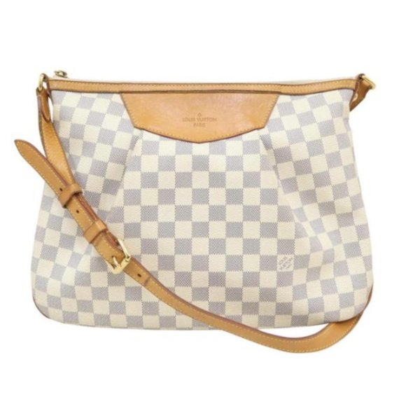 Louis Vuitton Handbags - Louis Vuitton Siracusa Mm White Damier Azur Canvas